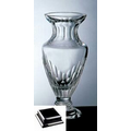 Vision Vase on a Black Base - Italian Lead Crystal (13"x7"x7")